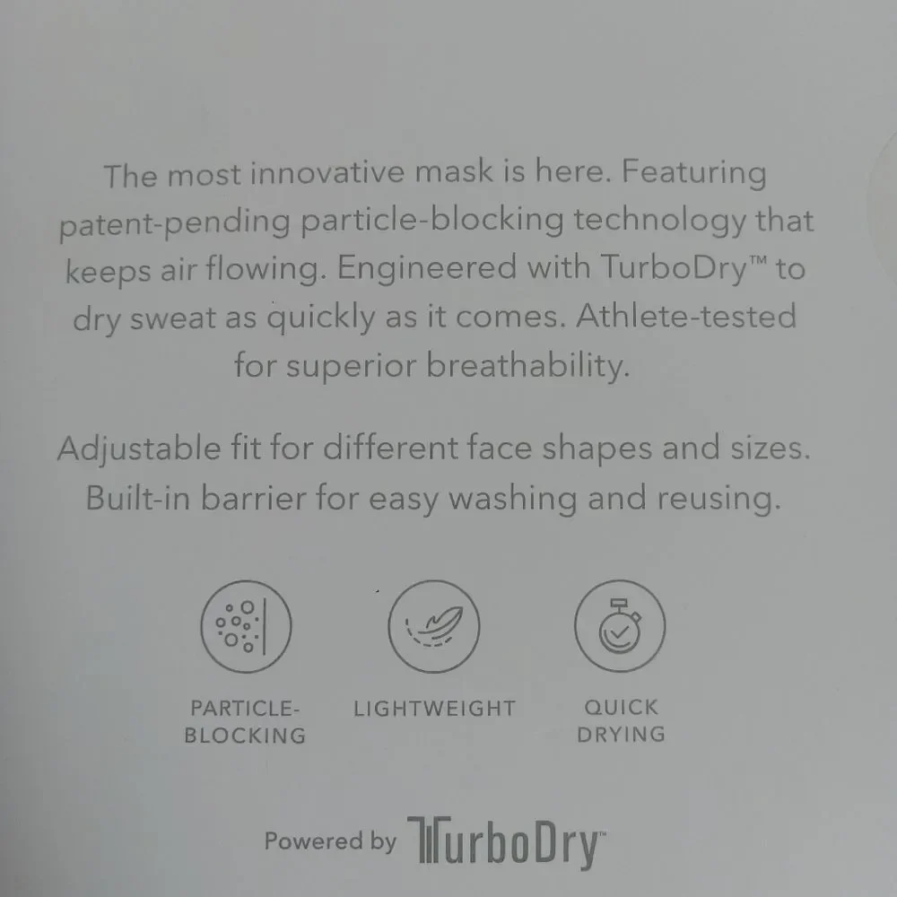 Athleta OS Pack of 2 Pink and Gray Lightweight Particle Blocking Activate Mask